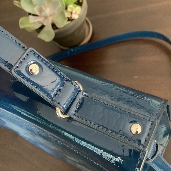 Kate Spade Crocodile Embossed Leather Handbag - Picture 4 of 13